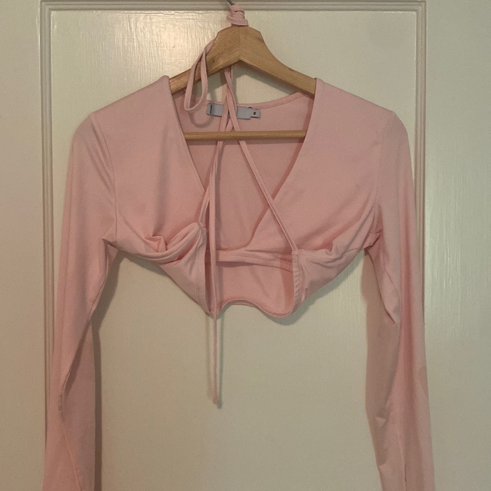 Adika Pink wrap top